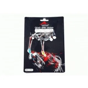 KAMIKAZE Quad Spin Arama Spinner Baits 18gr w plastic-2PkB