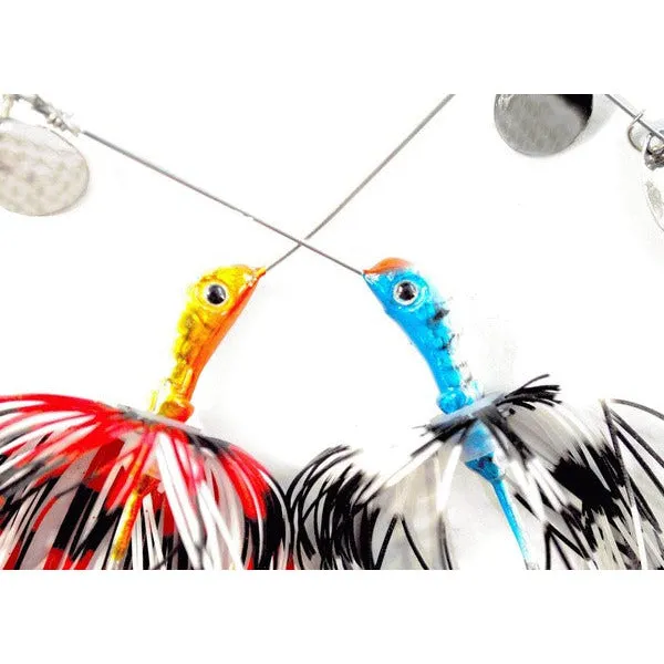 KAMIKAZE Quad Spin Arama Spinner Baits 18gr w plastic-2PkB