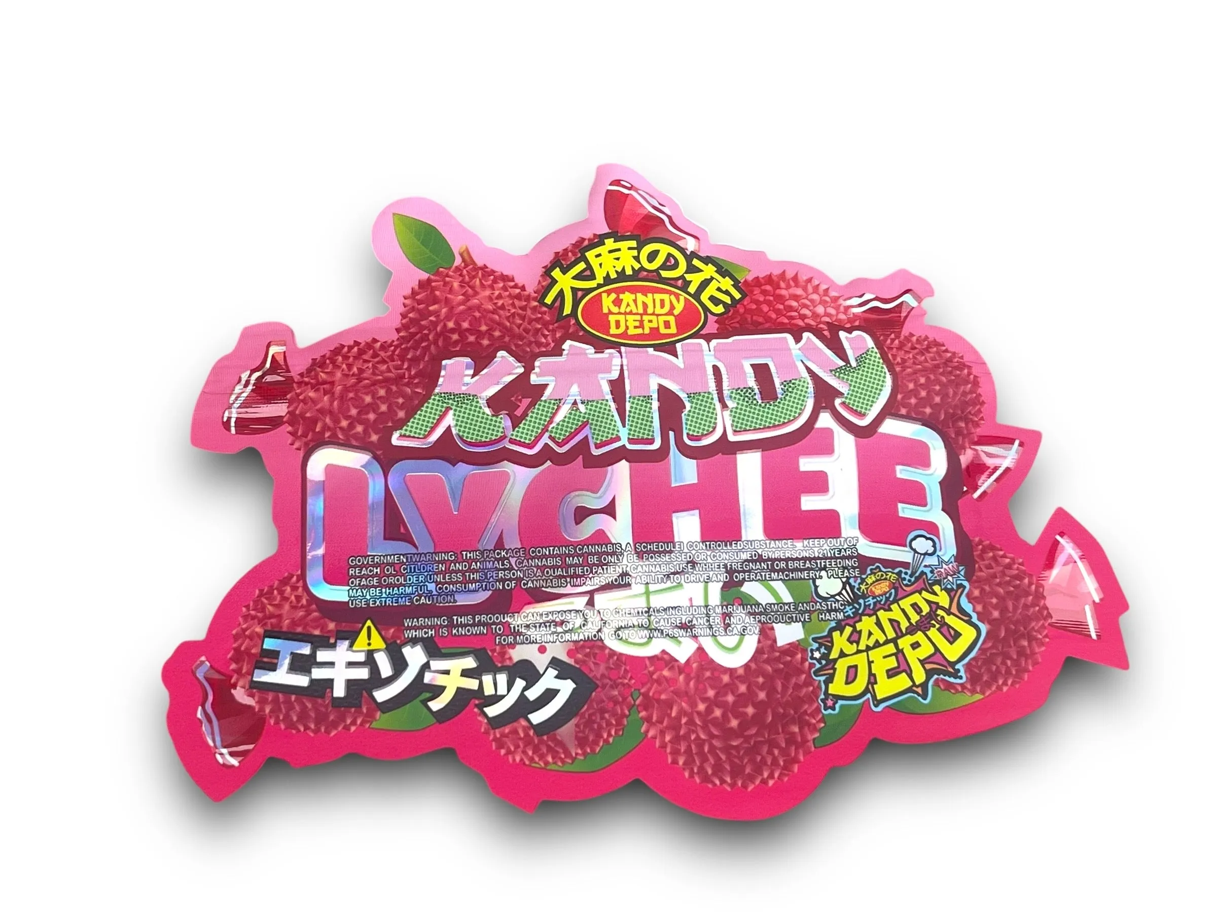 Kandy Lychee (Sweet Pink) Mylar Bag 3.5 Grams Die Cut