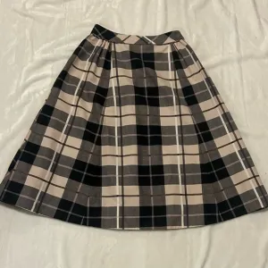 Kate Spade Woodland Midi Skirt, Size 4, Beige Black, Brown