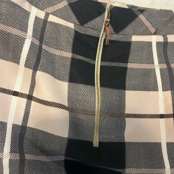 Kate Spade Woodland Midi Skirt, Size 4, Beige Black, Brown