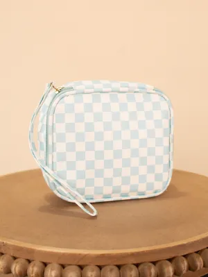 Keep it in Check Cosmetic Bag in Blue