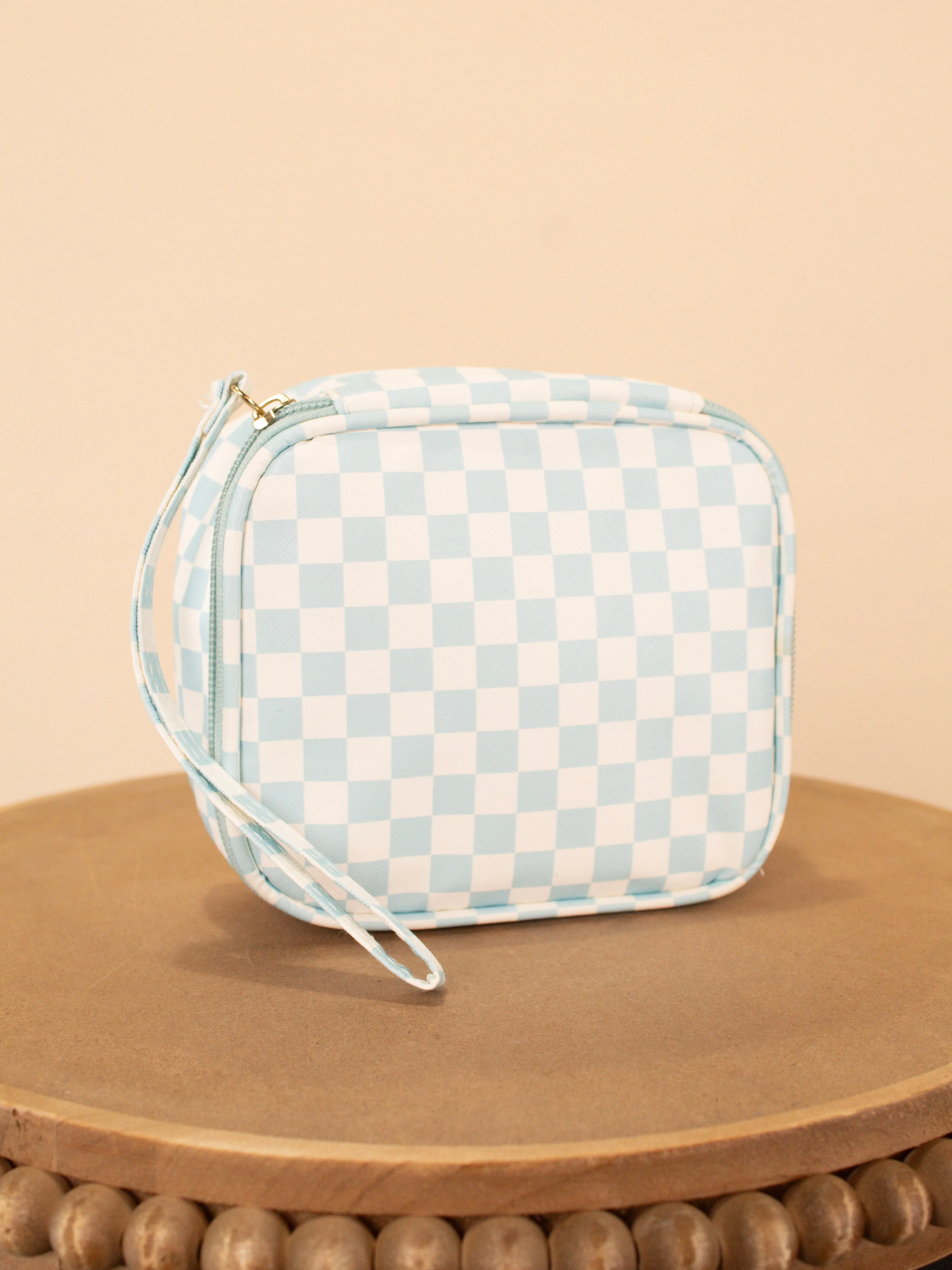 Keep it in Check Cosmetic Bag in Blue