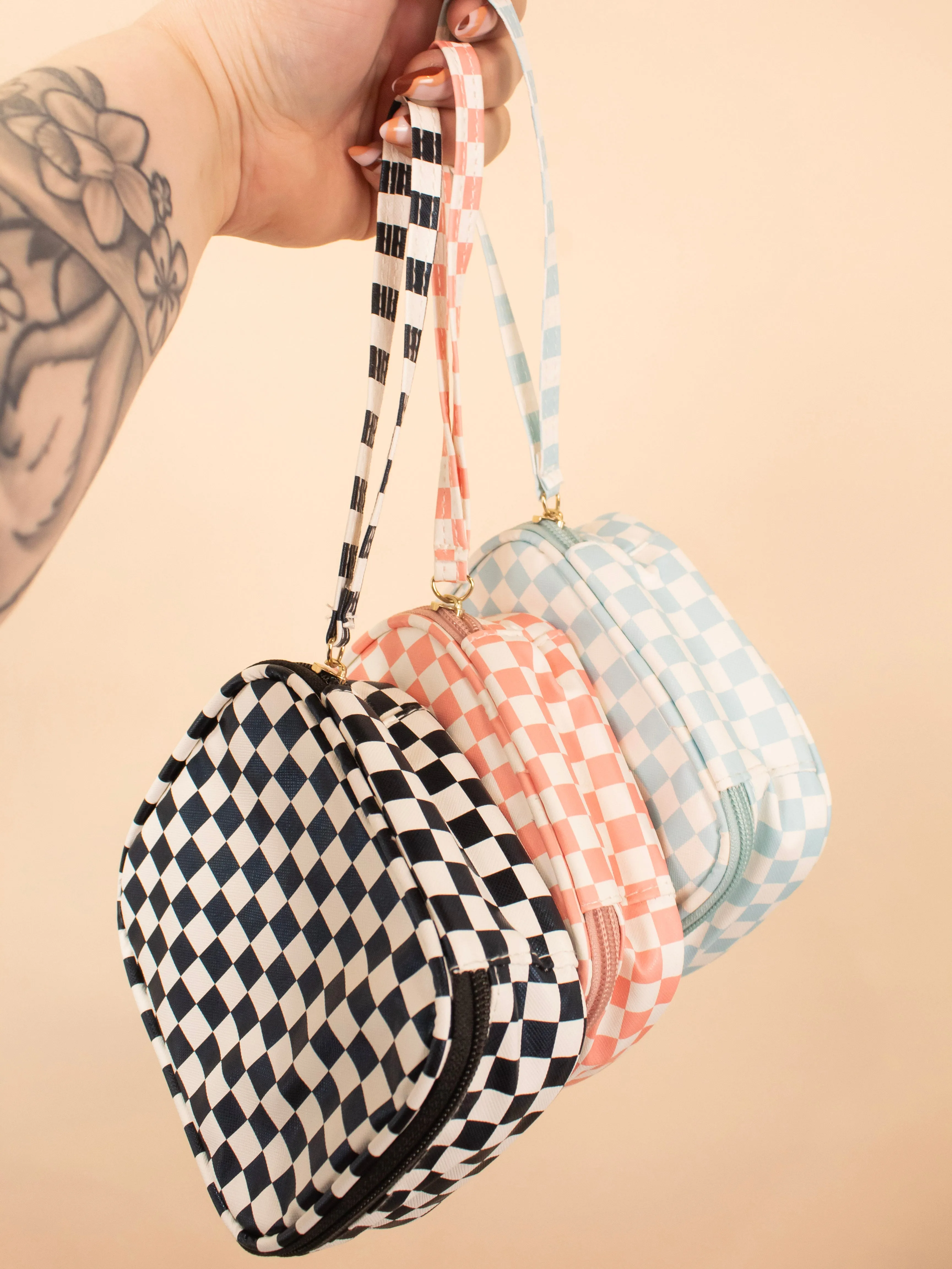 Keep it in Check Cosmetic Bag in Blue