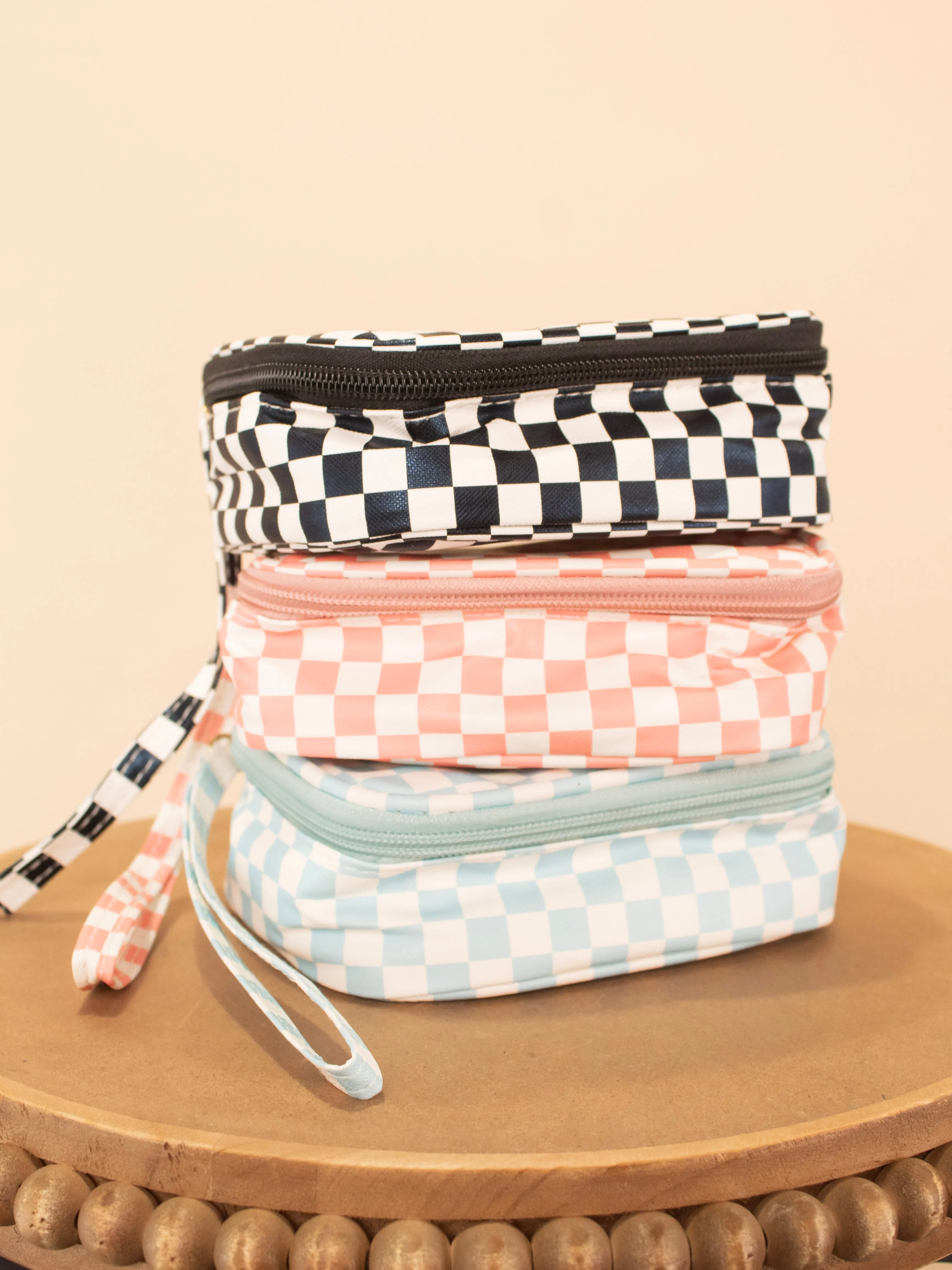 Keep it in Check Cosmetic Bag in Blue
