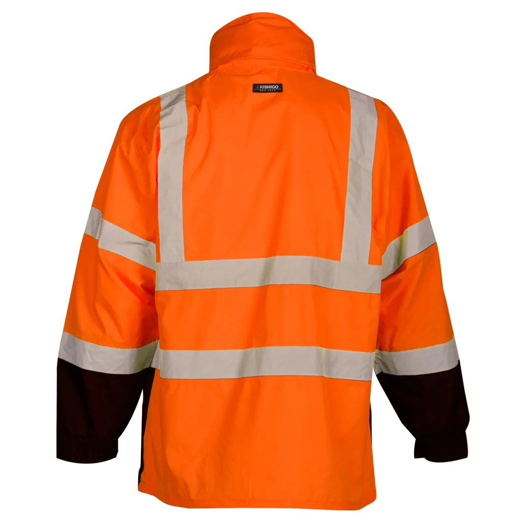 Kishigo Storm Cover Rainwear Jacket, Type R Class 3