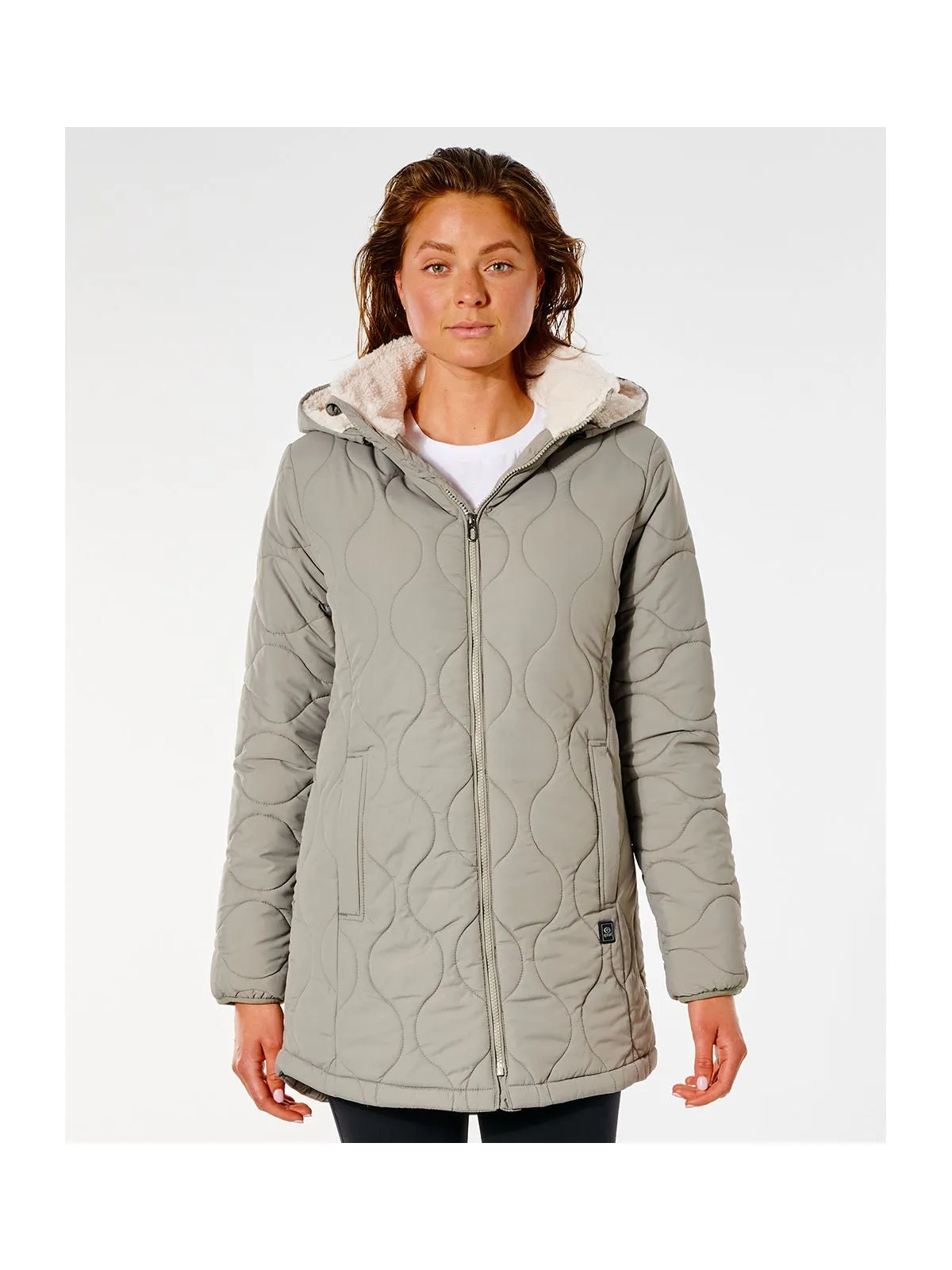 Kurtka Rip Curl ANTI SERIES ANOETA LL JKT beżowa