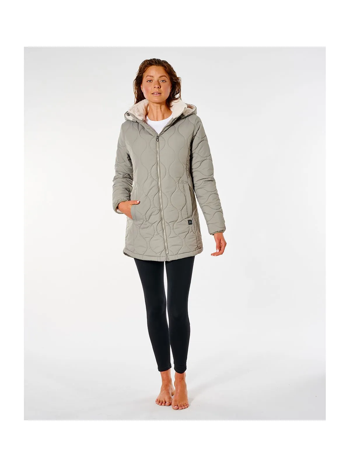 Kurtka Rip Curl ANTI SERIES ANOETA LL JKT beżowa