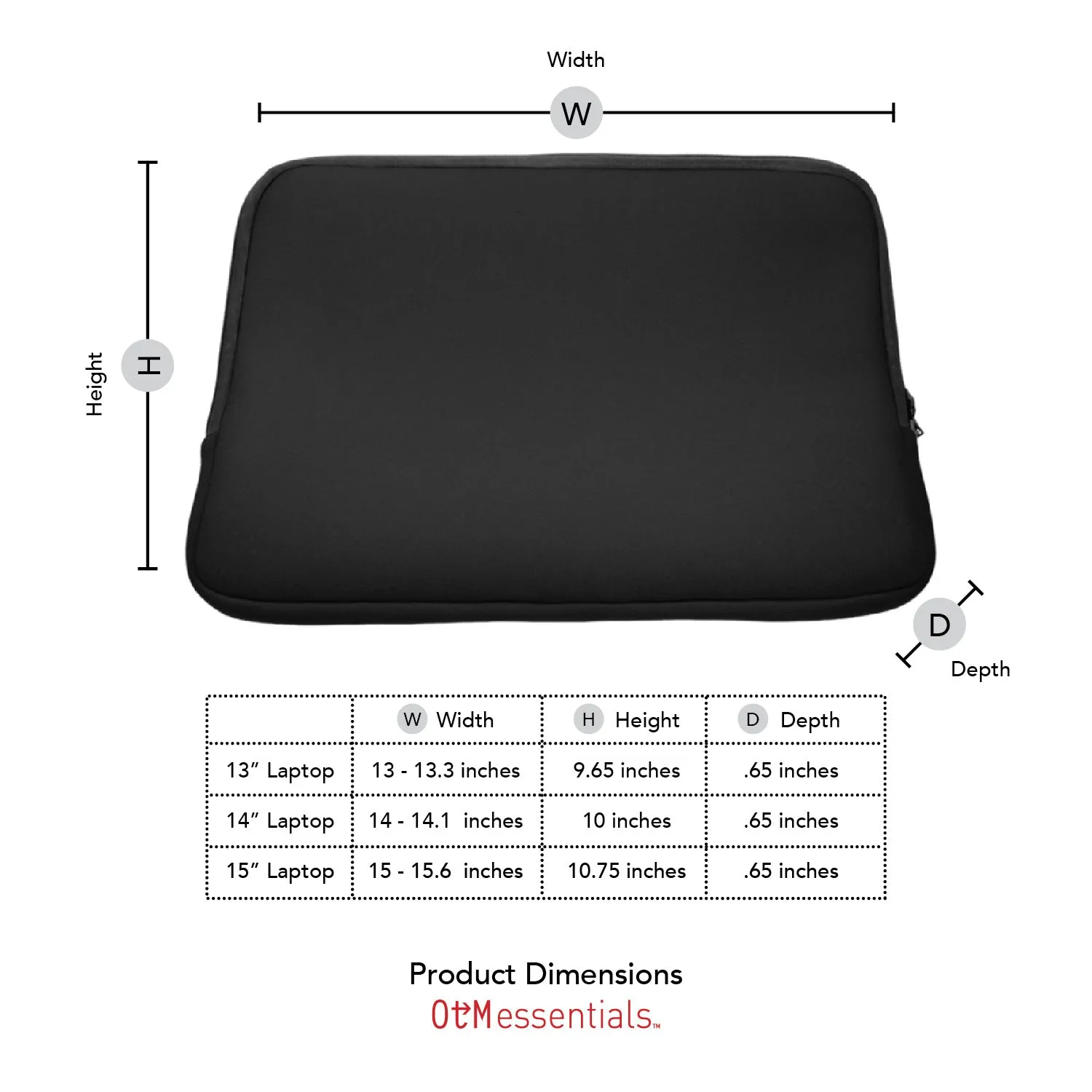 Laptop Sleeve, Neoprene, University of Cincinnati