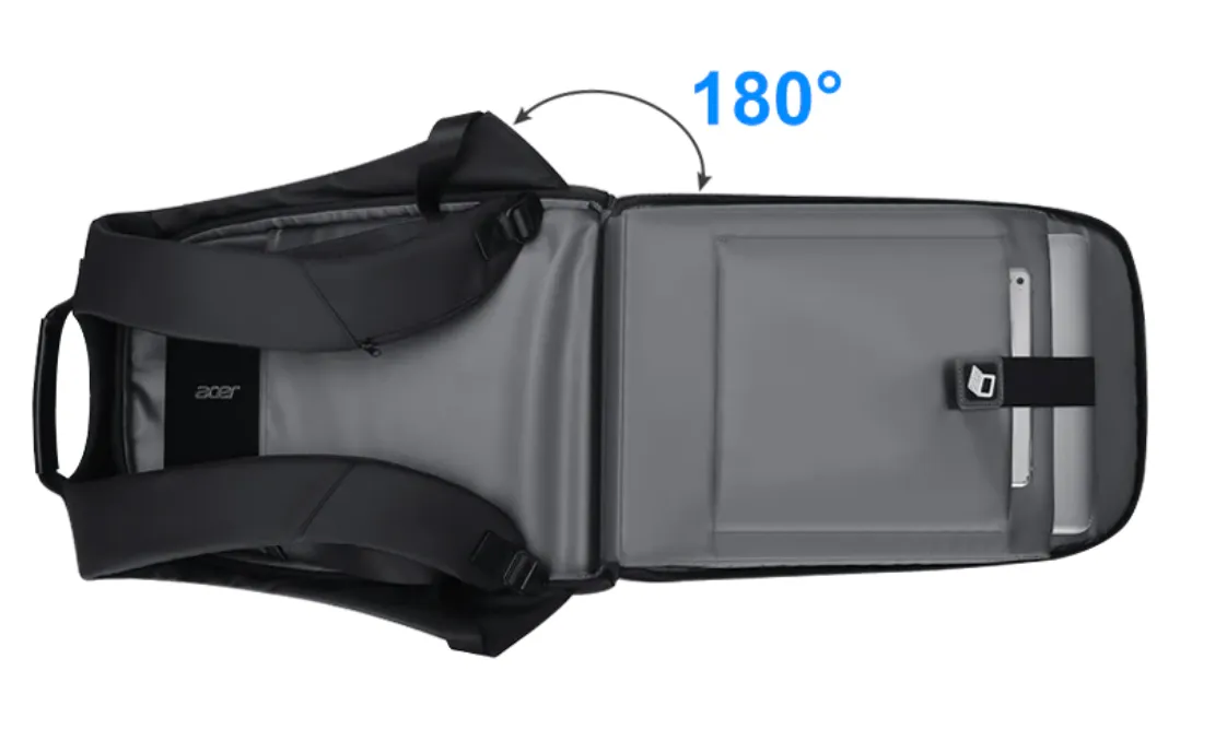Large Capacity Waterproof Zipper-Shut Backpack 15.6 inches Computer Bag