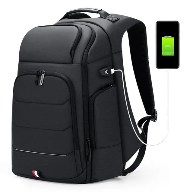 Large Capacity Waterproof Zipper-Shut Backpack 15.6 inches Computer Bag