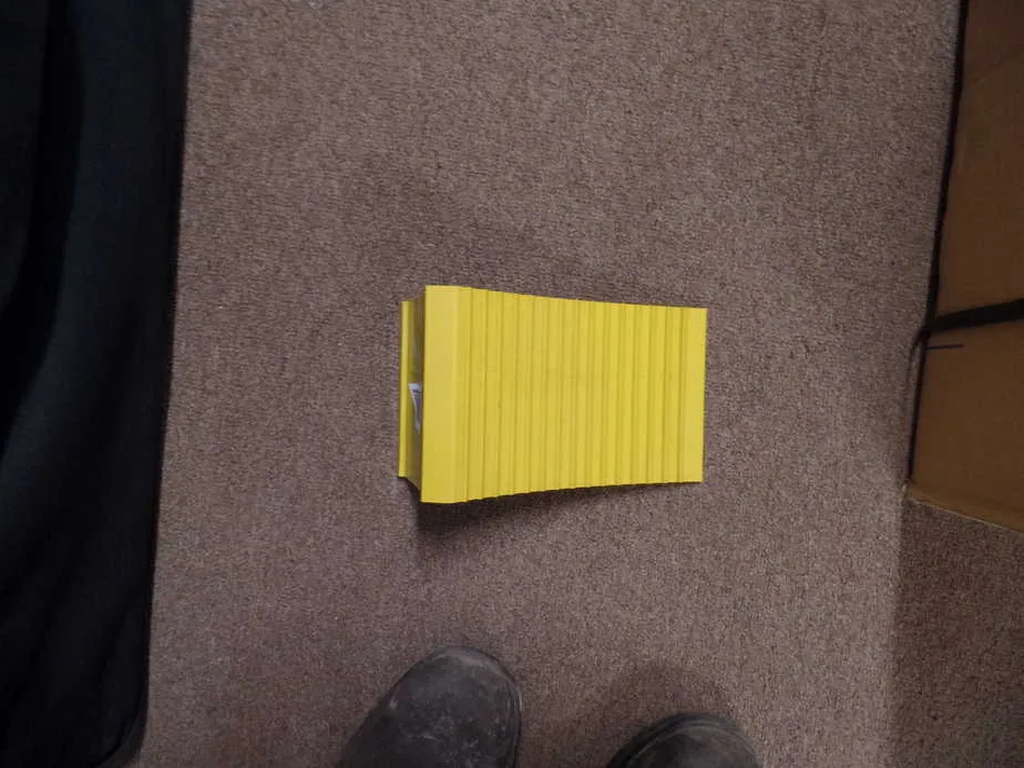 Large Wheel Chock - Yellow