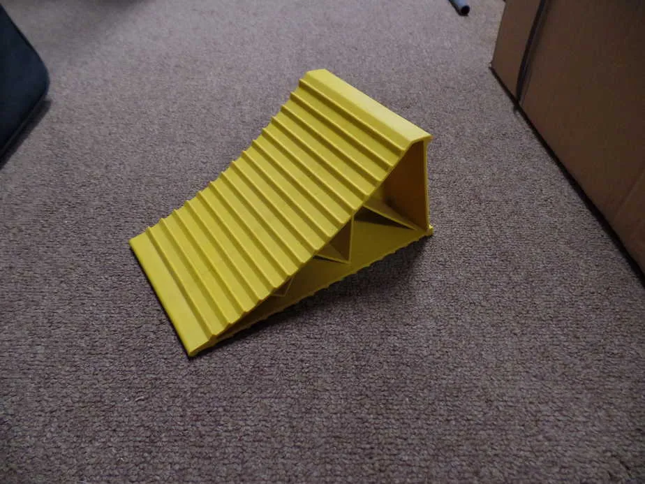 Large Wheel Chock - Yellow