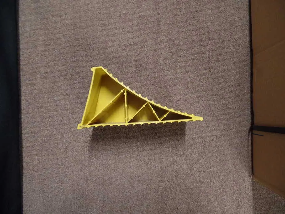 Large Wheel Chock - Yellow