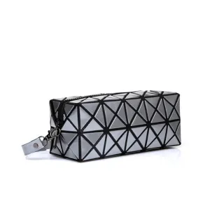 Laser Hologram MakeUp Bag Clutches Women Luxury Famous Brands Ladies Silver Girls Cosmetic Case MakeUp Purses