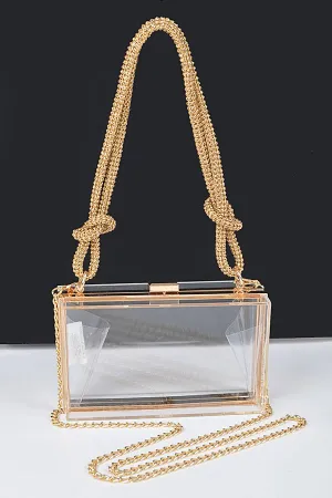 LATRICE 2025 BAG/HPC5856 Clear/Gold Acrylic Bag