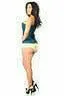 Lavish Dark Teal Lace Overbust Corset w/Zipper