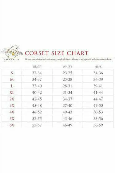 Lavish Red Sweetheart Front Zipper Corset