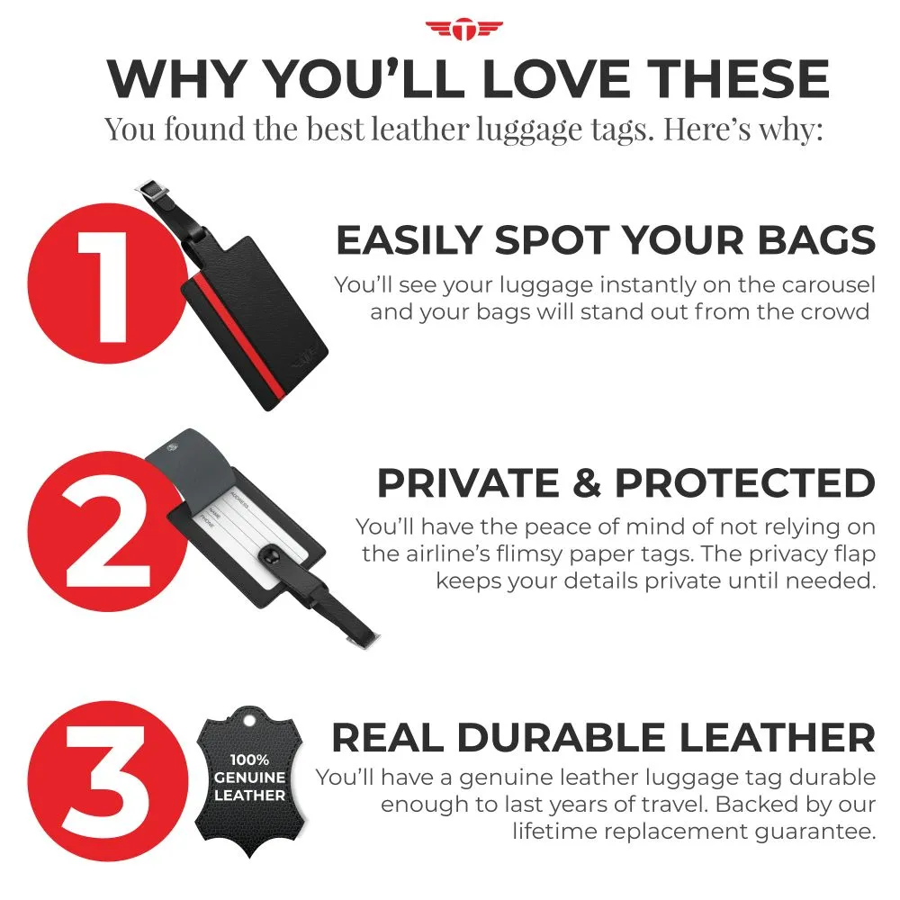 Leather Luggage Tag
