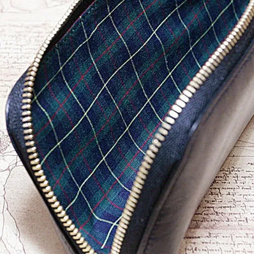 Leather Pencil Case - Black