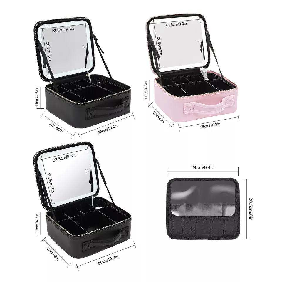 LED Make Up Bag - Waterproof Portable Cosmetic Organize