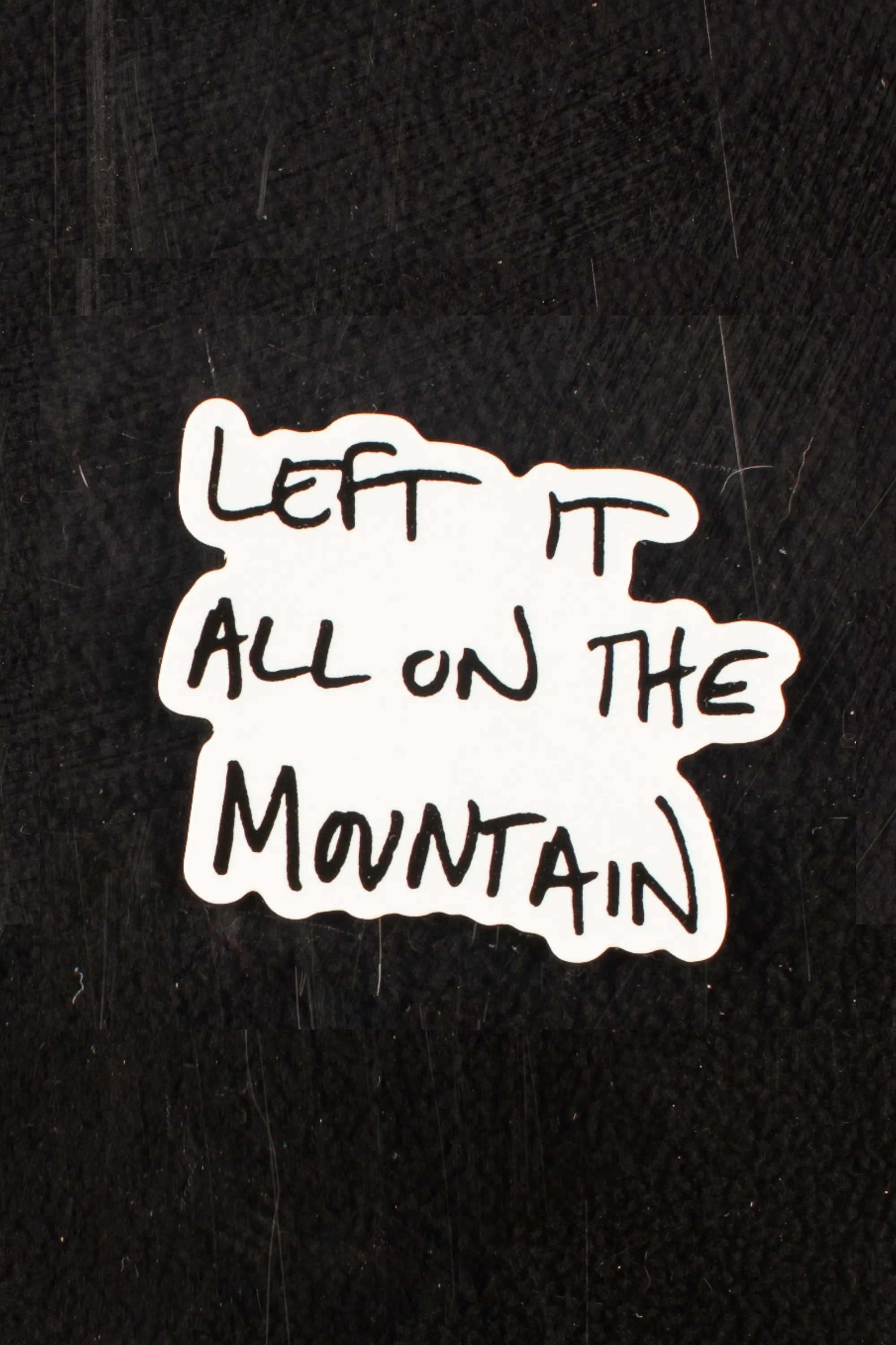 Left It All on the Mountain Sticker