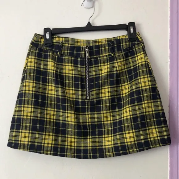 lf seek the label ⋆ plaid zipper skirt