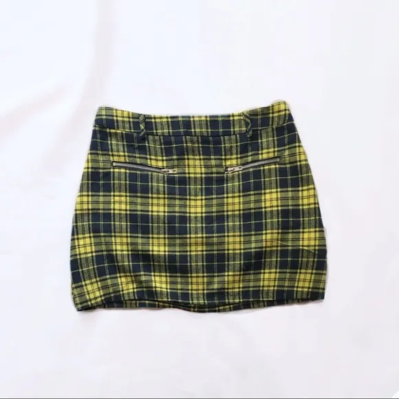 lf seek the label ⋆ plaid zipper skirt