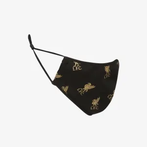 LFC Adults Liverbird Print Black Face Cover