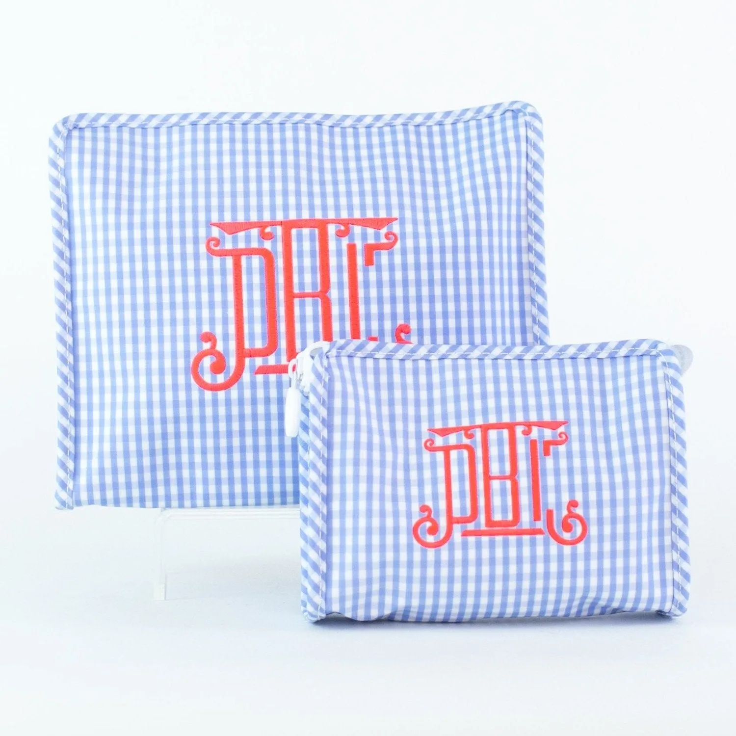 Light Blue Gingham Roadie Case