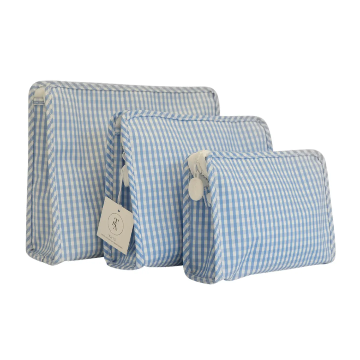 Light Blue Gingham Roadie Case