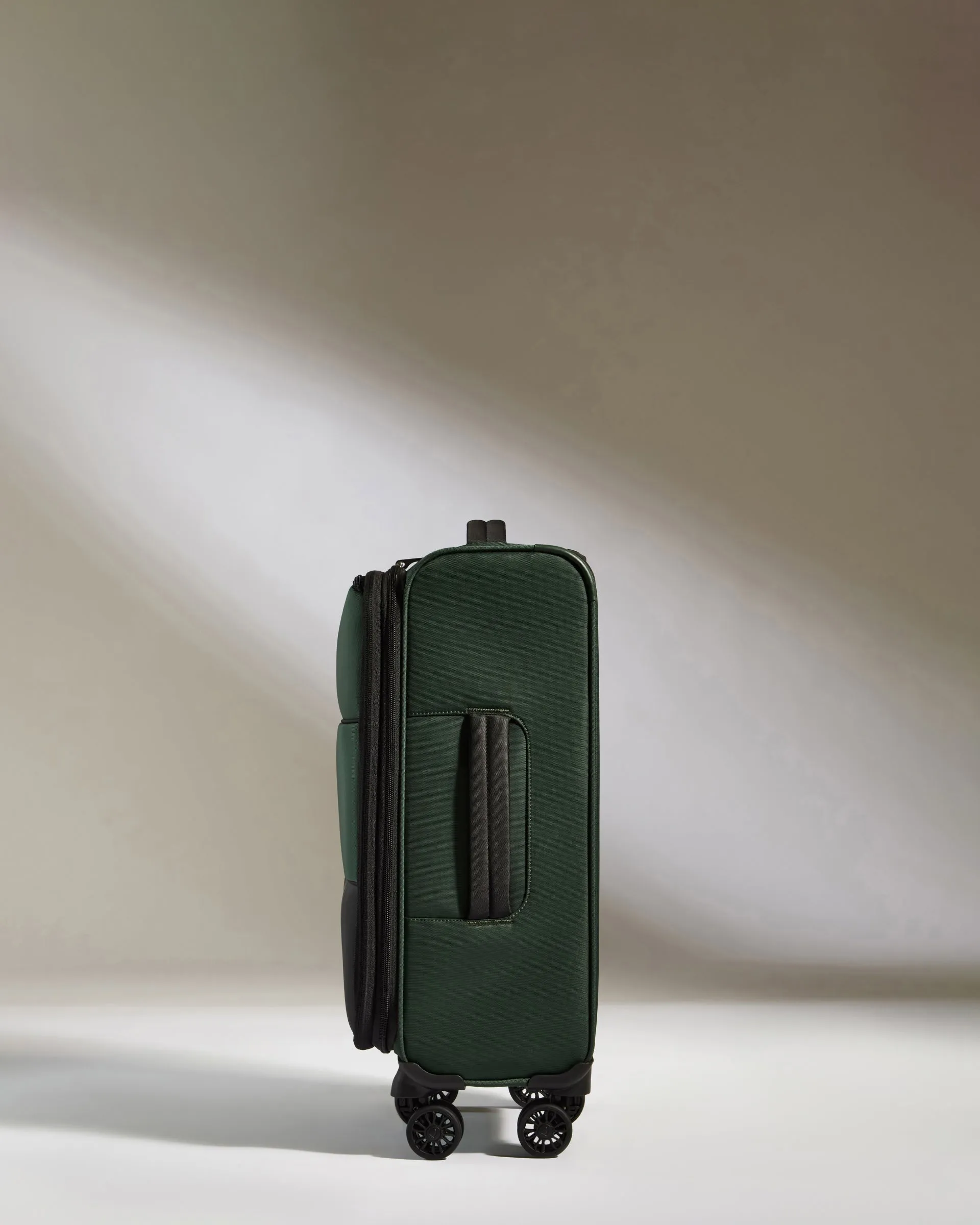 Lightest Carry-on Luggage in Antler Green - Soft Stripe