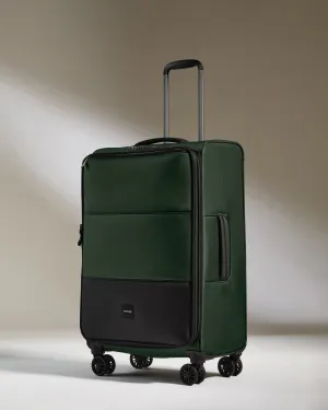 Lightest Medium Luggage in Antler Green - Soft Stripe