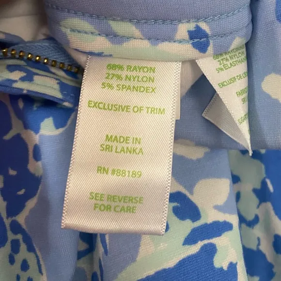 Lilly Pulitzer Callahan Short Blue Periwinkle Turtley Awesome Women's Size 0 NEW