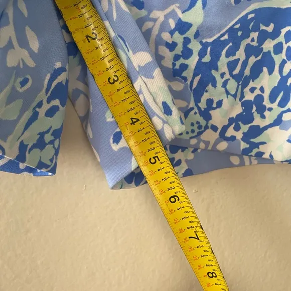 Lilly Pulitzer Callahan Short Blue Periwinkle Turtley Awesome Women's Size 0 NEW