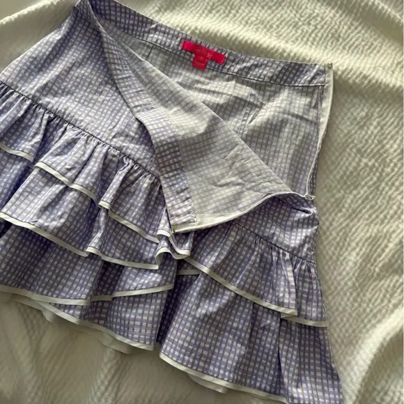 Lilly Pulitzer Preppy Lilac Ruffle Mini Skirt