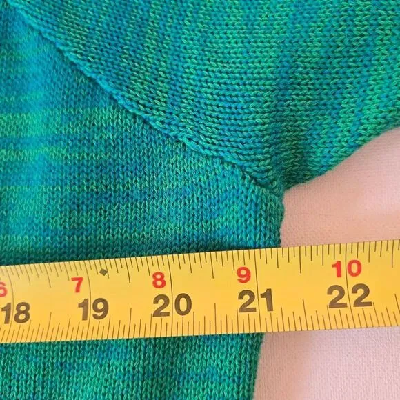 Lilly Pulitzer Womens Tatum Green Ombre Fringe Open Cardigan Sweater Large
