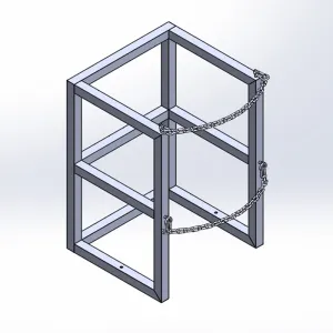 Liquid Gas Cylinder Rack (1 x 22" Tank)