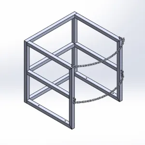Liquid Gas Cylinder Rack (1 x 33" Tank)