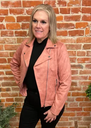 Liverpool Coral Haze Moto Jacket