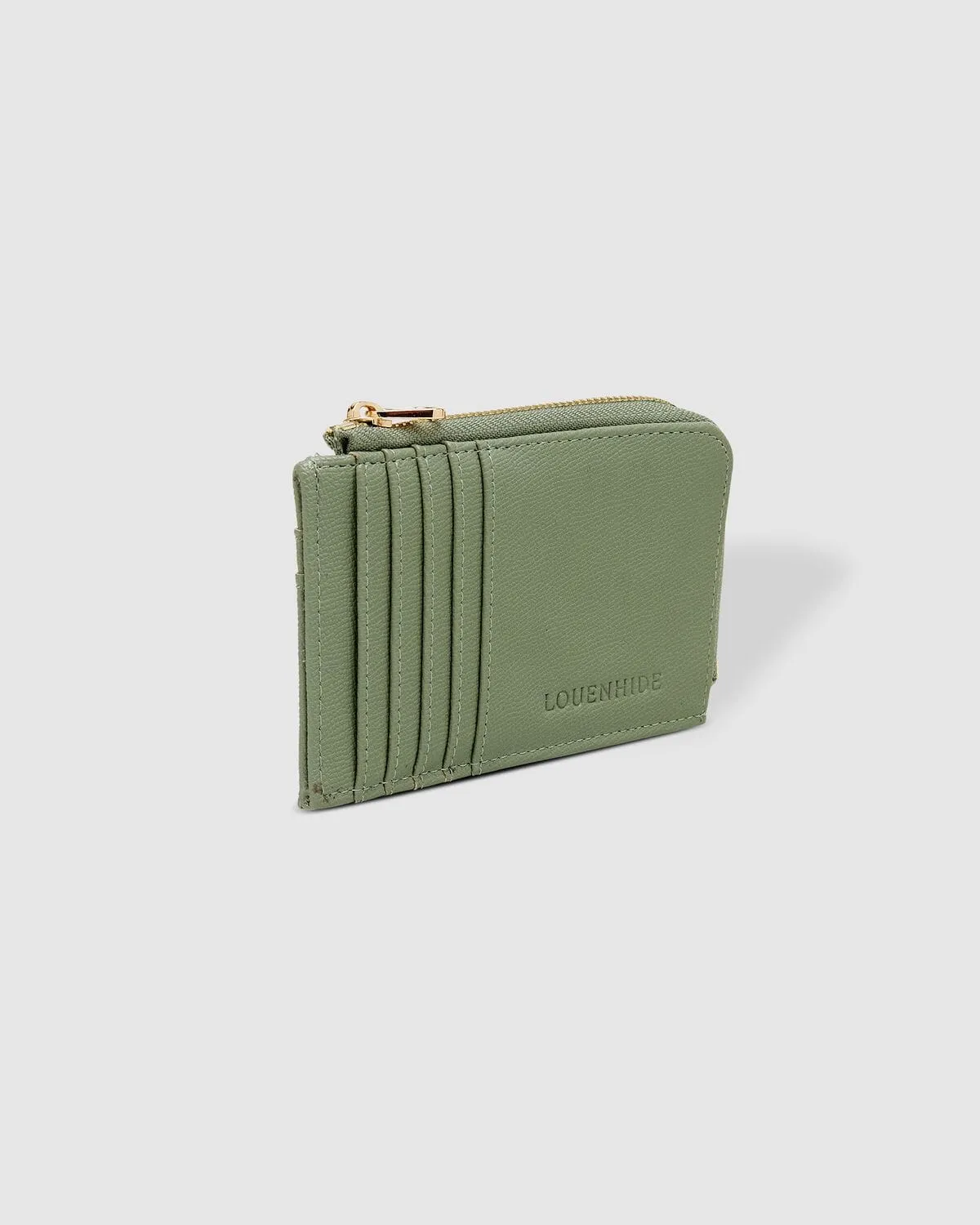 LOUENHIDE Dexter Cardholder - Sage Green