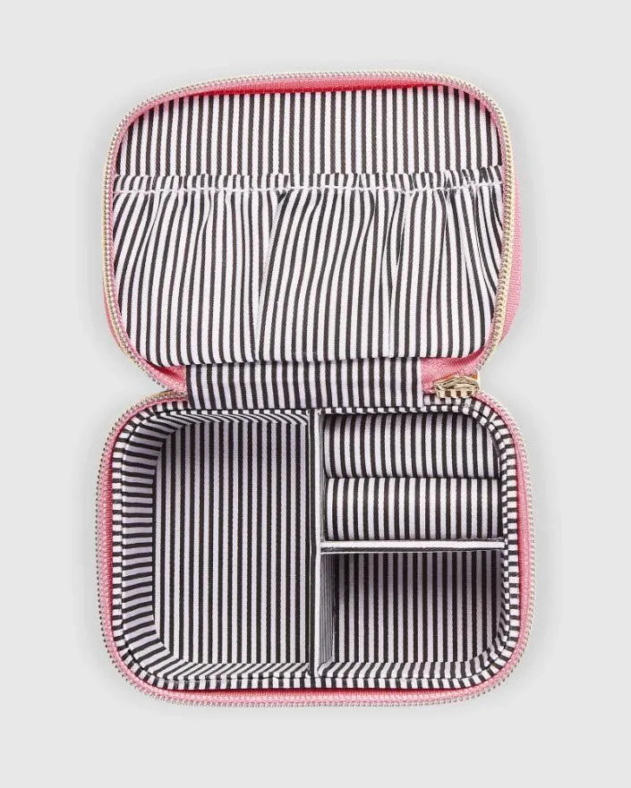 LOUENHIDE Suzie Lizard Jewellery Box - Dark Blush
