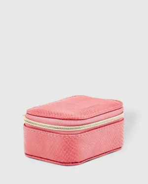 LOUENHIDE Suzie Lizard Jewellery Box - Dark Blush