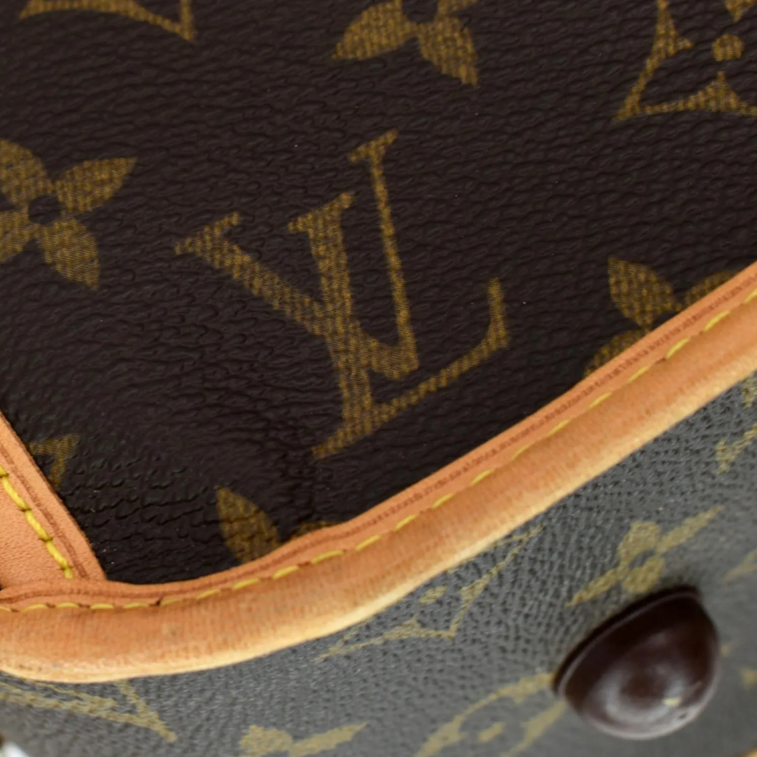 LOUIS VUITTON 3 Hangers Monogram Canvas Garment Bag Brown