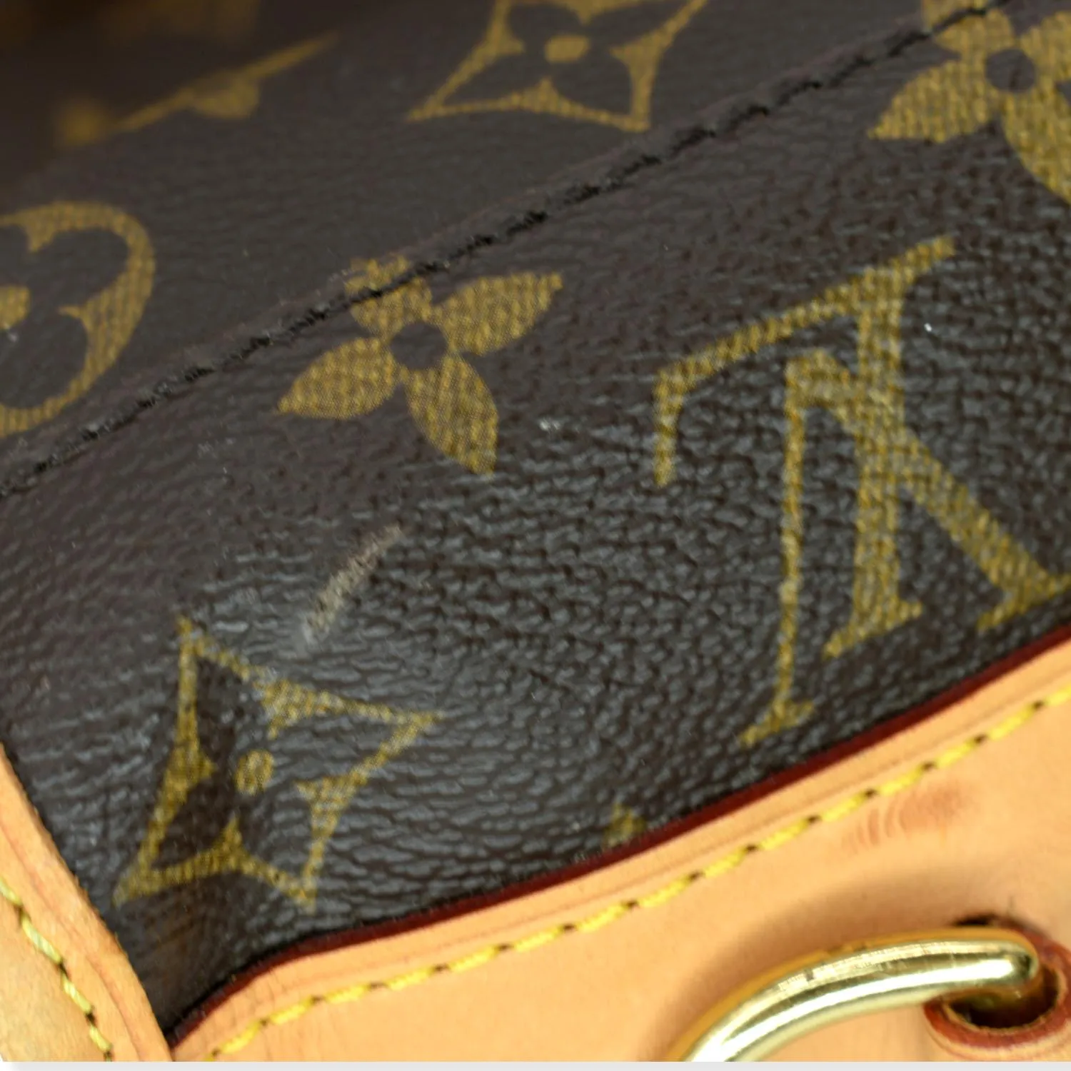 LOUIS VUITTON 3 Hangers Monogram Canvas Garment Bag Brown