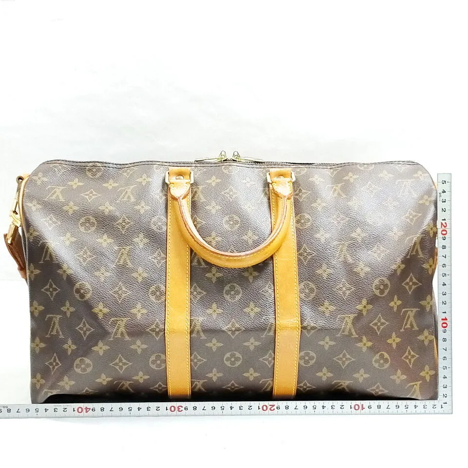 Louis Vuitton Boston Keepall Bandouliere 45 Monogram Bag #MN699