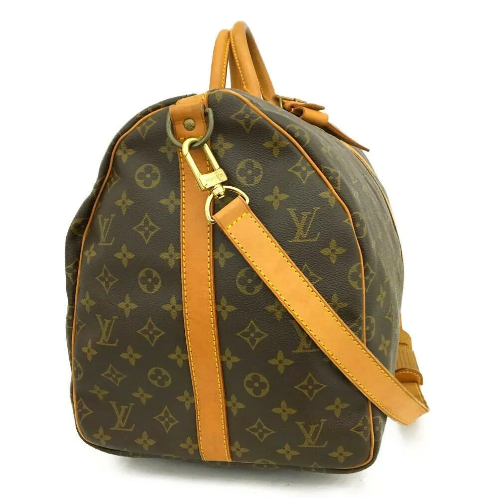 Louis Vuitton Monogram Keepall Bandouliere 55 Boston Hand Bag