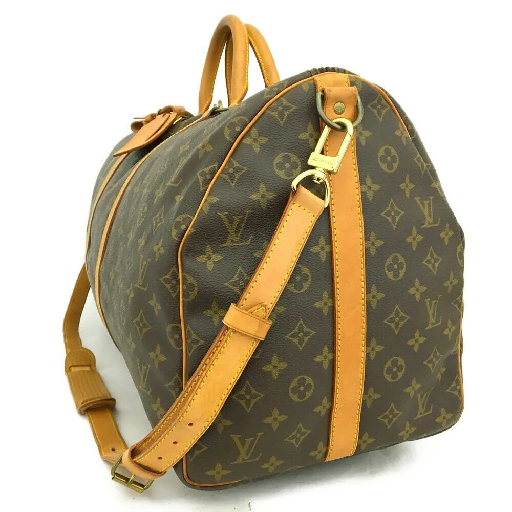 Louis Vuitton Monogram Keepall Bandouliere 55 Boston Hand Bag