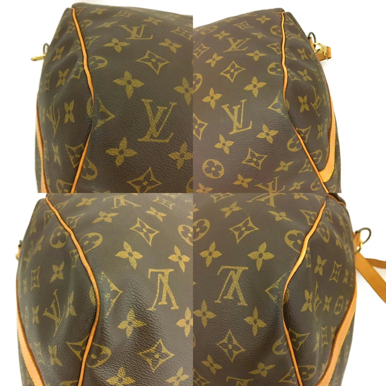 Louis Vuitton Monogram Keepall Bandouliere 55 Boston Hand Bag