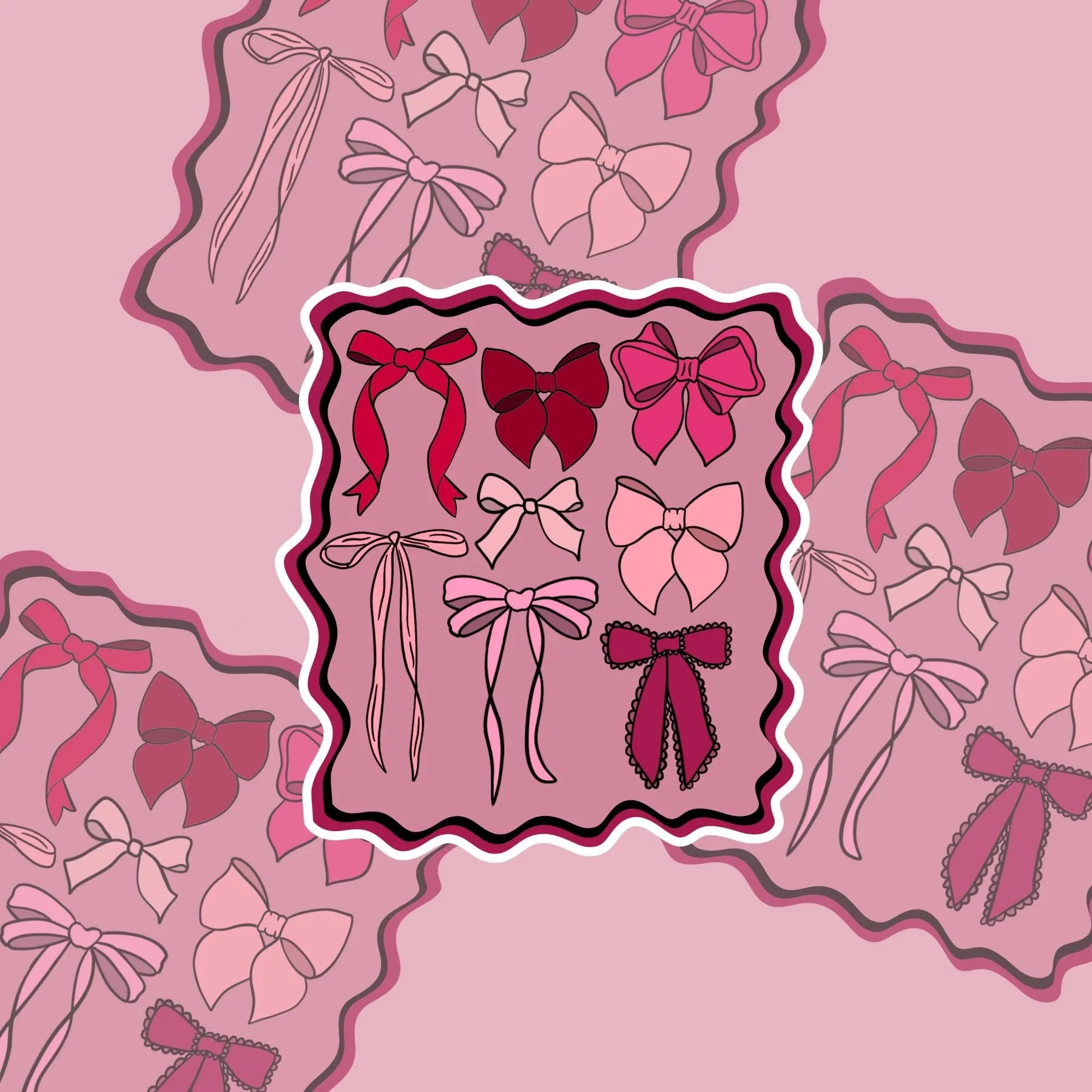 Love Bows Vinyl Decal Sticker